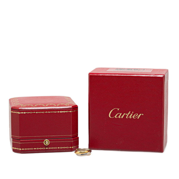 カルティエ トリニティ リング 指輪 ＃47 K18YG イエローゴールド K18PG ピンクゴールド K18WG ホワイトゴールド レディース CARTIER 【中古】