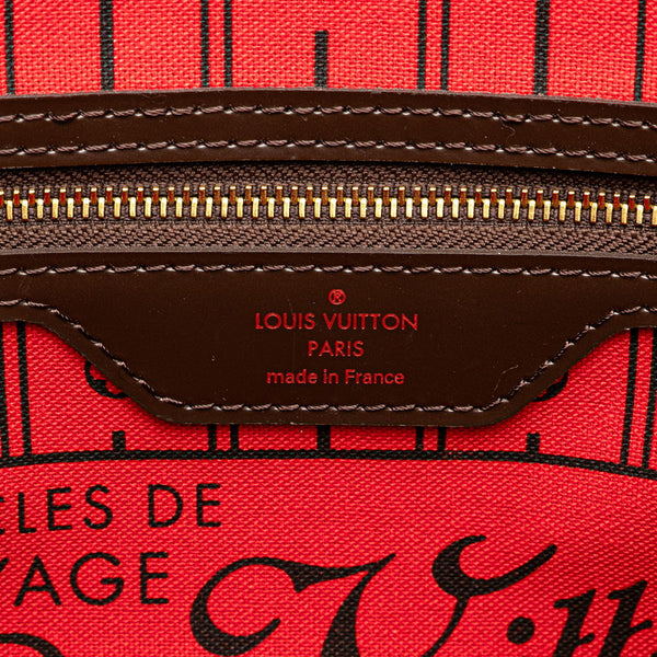 ルイ ヴィトン ダミエ ネヴァーフルPM ハンドバッグ N51109 ブラウン PVC レザー レディース LOUIS VUITTON 【中古】