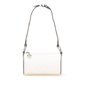 グッチ ブロンディ ミニ ショルダーバッグ ハンドバッグ 760170 ホワイト レザー レディース GUCCI 【中古】