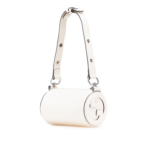 グッチ ブロンディ ミニ ショルダーバッグ ハンドバッグ 760170 ホワイト レザー レディース GUCCI 【中古】