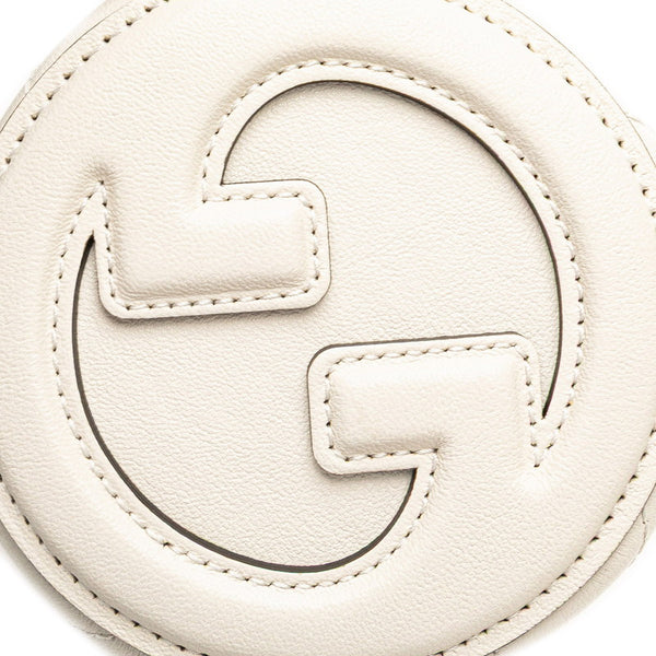 グッチ ブロンディ ミニ ショルダーバッグ ハンドバッグ 760170 ホワイト レザー レディース GUCCI 【中古】