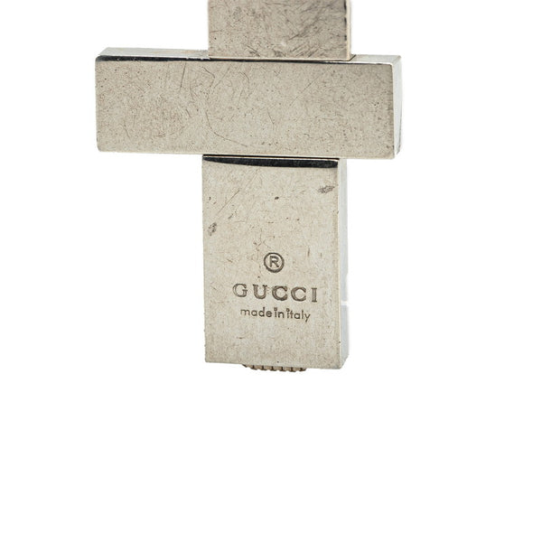グッチ セパレート クロス 十字架 ベネチアン チェーン ネックレス SV925 シルバー レディース GUCCI 【中古】