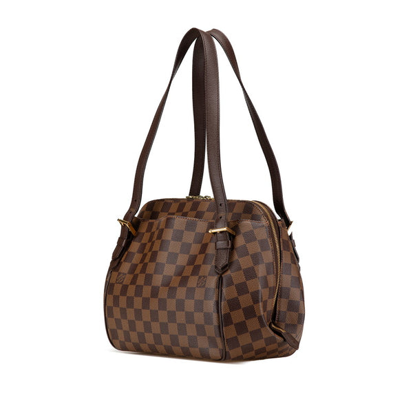 ルイ ヴィトン ダミエ ベレムMM ハンドバッグ N51174 ブラウン PVC レザー レディース LOUIS VUITTON 【中古】