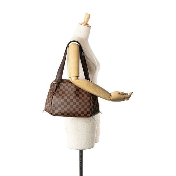 ルイ ヴィトン ダミエ ベレムMM ハンドバッグ N51174 ブラウン PVC レザー レディース LOUIS VUITTON 【中古】