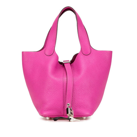 エルメス ピコタンロックPM ハンドバッグ マグノリア ローズ パープル トリヨンクレマンス レディース HERMES 【中古】