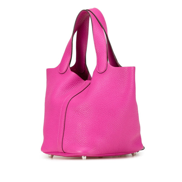 エルメス ピコタンロックPM ハンドバッグ マグノリア ローズ パープル トリヨンクレマンス レディース HERMES 【中古】