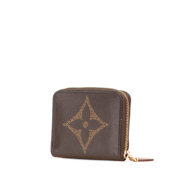 ルイ ヴィトン モノグラム ジャイアント ジッピー コインパース コインケース M69354 ブラウン ブラック PVC レザー レディース LOUIS VUITTON 【中古】