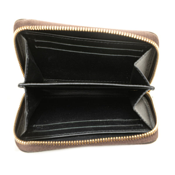ルイ ヴィトン モノグラム ジャイアント ジッピー コインパース コインケース M69354 ブラウン ブラック PVC レザー レディース LOUIS VUITTON 【中古】
