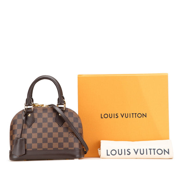 ルイ ヴィトン ダミエ アルマBB ハンドバッグ ショルダーバッグ 2WAY N41221 ブラウン PVC レザー レディース LOUIS VUITTON 【中古】
