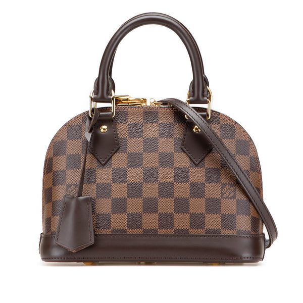 ルイ ヴィトン ダミエ アルマBB ハンドバッグ ショルダーバッグ 2WAY N41221 ブラウン PVC レザー レディース LOUIS VUITTON 【中古】