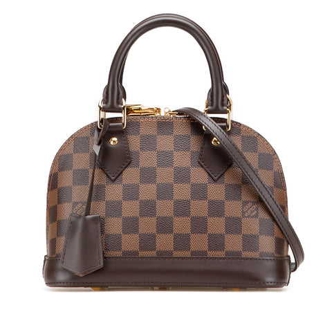 ルイ ヴィトン ダミエ アルマBB ハンドバッグ ショルダーバッグ 2WAY N41221 ブラウン PVC レザー レディース LOUIS VUITTON 【中古】