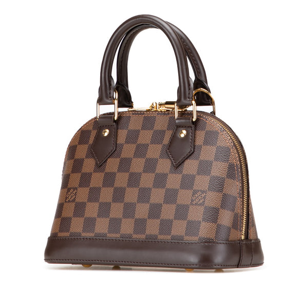 ルイ ヴィトン ダミエ アルマBB ハンドバッグ ショルダーバッグ 2WAY N41221 ブラウン PVC レザー レディース LOUIS VUITTON 【中古】