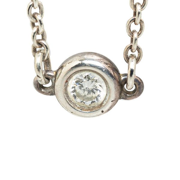 ティファニー バイザヤード 1Pダイヤ ブレスレット SV925 シルバー レディース TIFFANY&Co. 【中古】