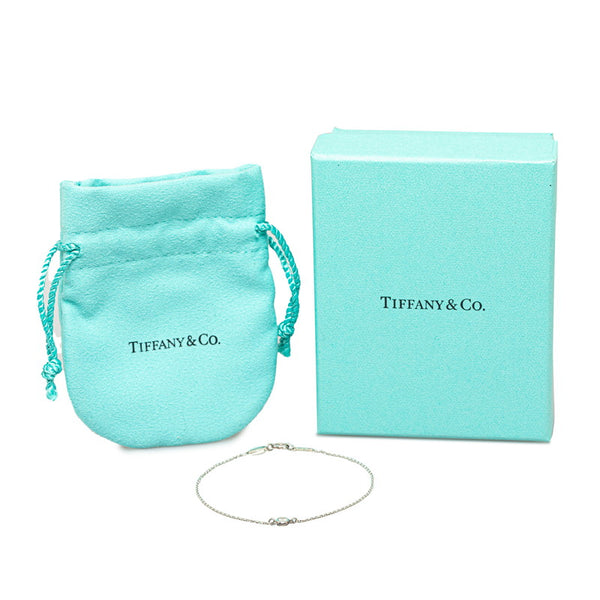 ティファニー バイザヤード 1Pダイヤ ブレスレット SV925 シルバー レディース TIFFANY&Co. 【中古】