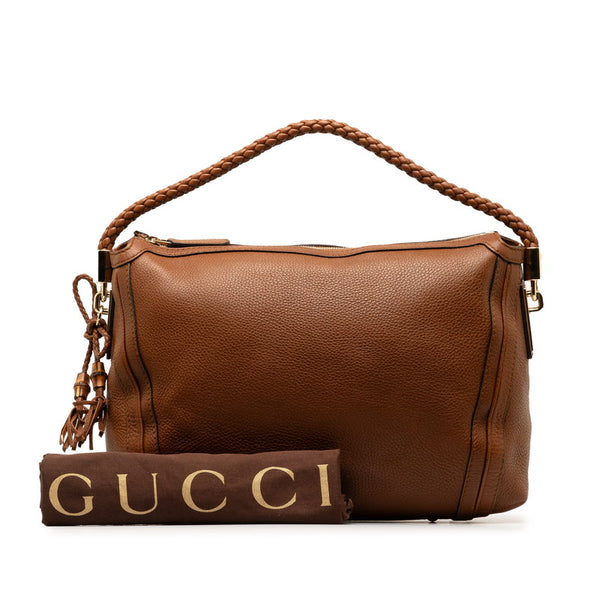 グッチ ワンショルダーバッグ ハンドバッグ 269949 ブラウン レザー レディース GUCCI 【中古】
