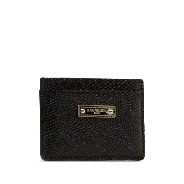 ルイ ヴィトン ポルト カルト サーンプル  カードケース ブラック リザード メンズ LOUIS VUITTON 【中古】