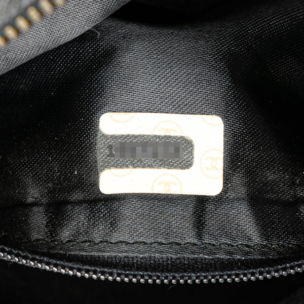 シャネル マトラッセ ココマーク タッセル 斜め掛け ショルダーバッグ ブラック ラムスキン レディース CHANEL 【中古】