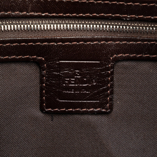 フェンディ ズッカ ワンショルダーバッグ ハンドバッグ 26569 ブラウン キャンバス レザー レディース FENDI 【中古】