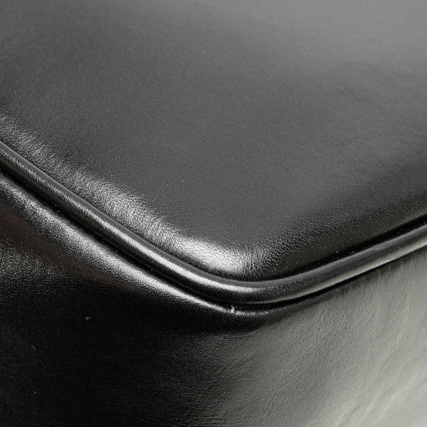 サルヴァトーレフェラガモ ガンチーニ 斜め掛け ショルダーバッグ  BA21 5195 ブラック レザー レディース Salvatore Ferragamo 【中古】