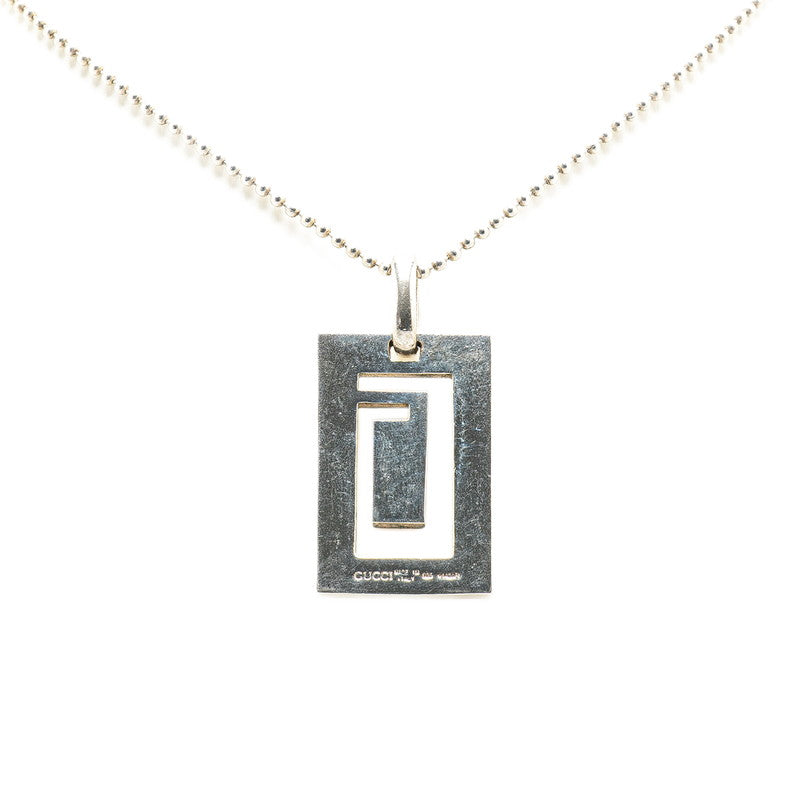 グッチ カットアウトG ネックレス SV925 シルバー レディース GUCCI 【中古】