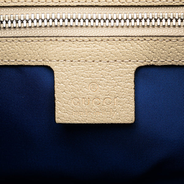 グッチ GGナイロン オフ ザ グリッド 日本限定カラー リュック バックパック 626160 ブルー ベージュ ナイロン レザー レディース GUCCI 【中古】