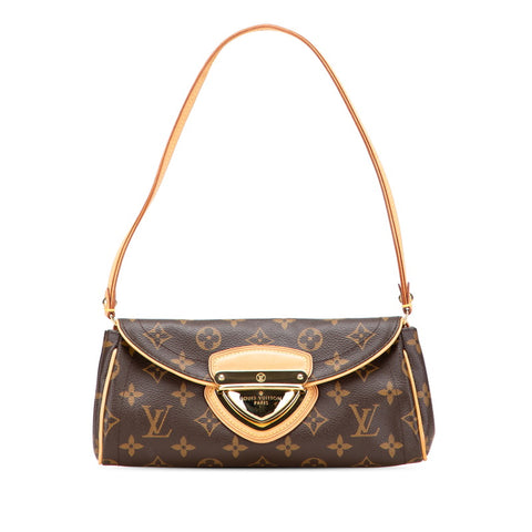 ルイ ヴィトン モノグラム ポシェット ビバリー ハンドバッグ M40122 ブラウン PVC レザー レディース LOUIS VUITTON 【中古】