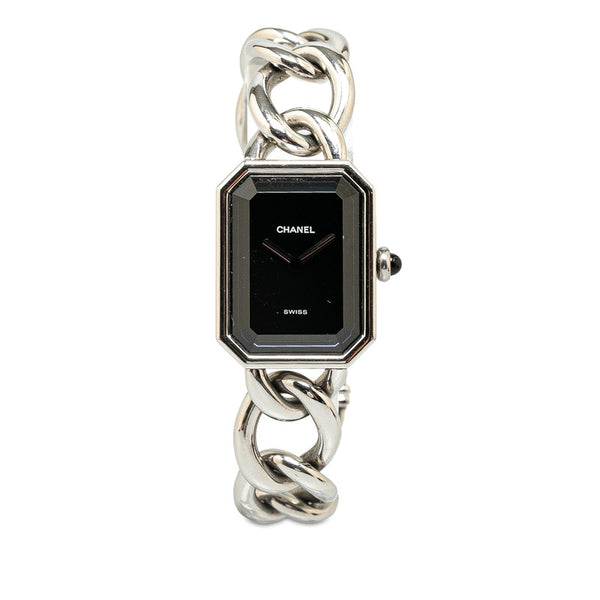シャネル プルミエール 腕時計 サイズ：M H0452 クオーツ ブラック文字盤 ステンレススチール レディース CHANEL 【中古】