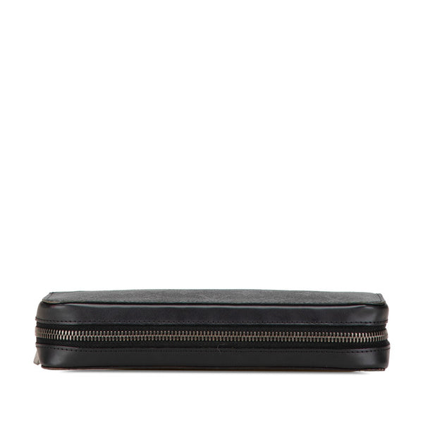 ルイ ヴィトン モノグラム エクリプス ジッピー XL ラウンドファスナー 長財布 M61698 ブラック PVC レザー メンズ LOUIS VUITTON 【中古】