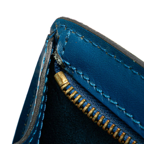 ルイ ヴィトン エピ サンジャックショッピング トートバッグ ショルダーバッグ M52265 トレドブルー レザー レディース LOUIS VUITTON 【中古】