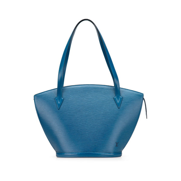 ルイ ヴィトン エピ サンジャックショッピング トートバッグ ショルダーバッグ M52265 トレドブルー レザー レディース LOUIS VUITTON 【中古】