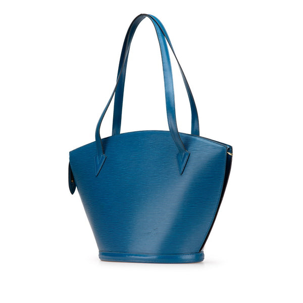 ルイ ヴィトン エピ サンジャックショッピング トートバッグ ショルダーバッグ M52265 トレドブルー レザー レディース LOUIS VUITTON 【中古】