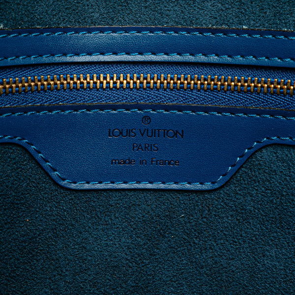 ルイ ヴィトン エピ サンジャックショッピング トートバッグ ショルダーバッグ M52265 トレドブルー レザー レディース LOUIS VUITTON 【中古】
