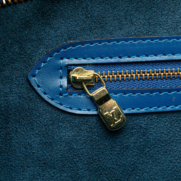 ルイ ヴィトン エピ サンジャックショッピング トートバッグ ショルダーバッグ M52265 トレドブルー レザー レディース LOUIS VUITTON 【中古】