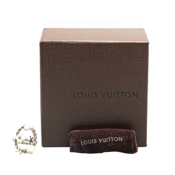 ルイ ヴィトン バーグ スウィート リング 指輪 M65466 シルバー アイボリー メタル レディース LOUIS VUITTON 【中古】