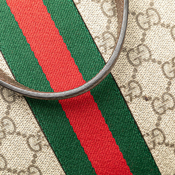 グッチ GGスプリーム オフィディア ハンドバッグ ショルダーバッグ 2WAY 524533 ベージュ ブラウン PVC レザー レディース GUCCI 【中古】