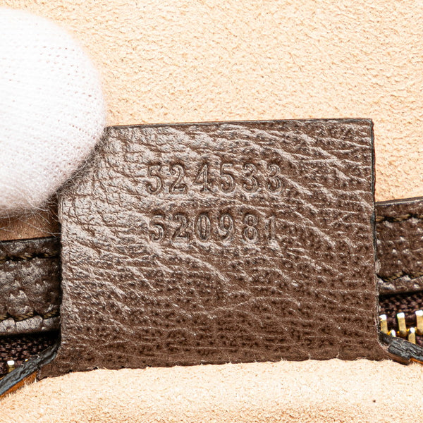 グッチ GGスプリーム オフィディア ハンドバッグ ショルダーバッグ 2WAY 524533 ベージュ ブラウン PVC レザー レディース GUCCI 【中古】