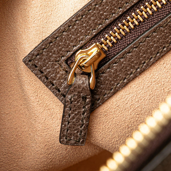 グッチ GGスプリーム オフィディア ハンドバッグ ショルダーバッグ 2WAY 524533 ベージュ ブラウン PVC レザー レディース GUCCI 【中古】