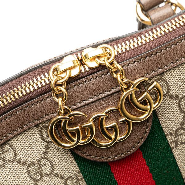グッチ GGスプリーム オフィディア ハンドバッグ ショルダーバッグ 2WAY 524533 ベージュ ブラウン PVC レザー レディース GUCCI 【中古】