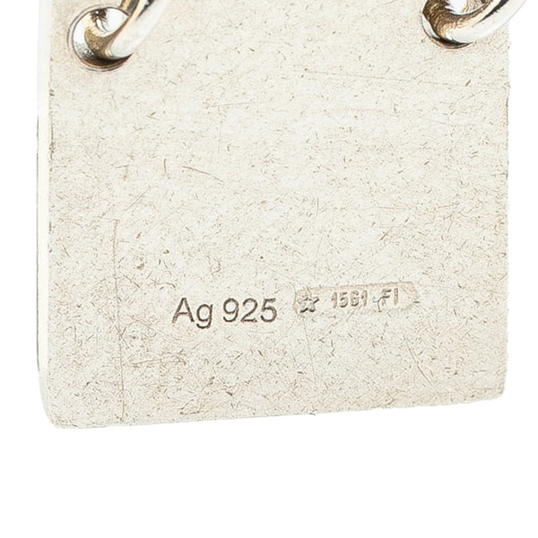 グッチ ロゴプレート ネックレス SV925 シルバー レディース GUCCI 【中古】