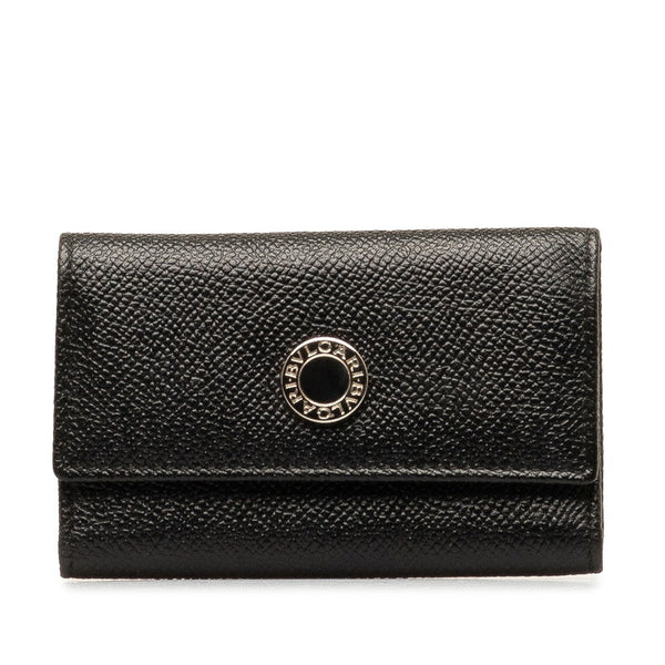 ブルガリ ブルガリブルガリ 6連 キーケース ブラック レザー レディース BVLGARI 【中古】