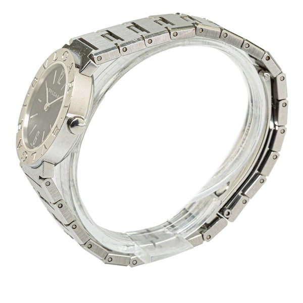 ブルガリ ブルガリブルガリ 腕時計 BB26SS クオーツ ブラック文字盤 ステンレススチール レディース BVLGARI 【中古】
