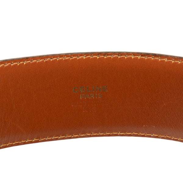 セリーヌ ホースビット ベルト ブラウン レザー レディース CELINE 【中古】
