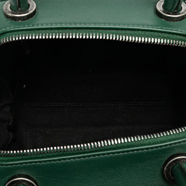 シャネル ココマーク ミニボストンバッグ ショルダーバッグ グリーン レッド レザー レディース CHANEL 【中古】