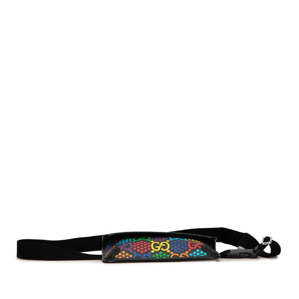 グッチ GGサイケデリック ボディバッグ ウエストバッグ 598113 ブラック マルチカラー レザー レディース GUCCI 【中古】