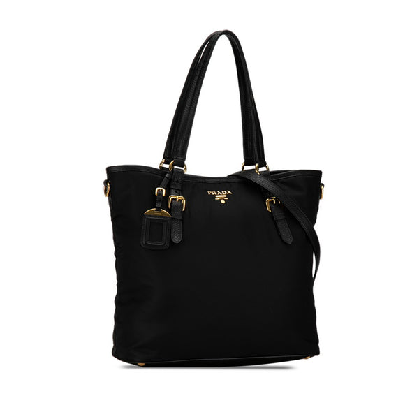 プラダ ハンドバッグ ショルダーバッグ 2WAY ブラック ナイロン レザー レディース PRADA 【中古】