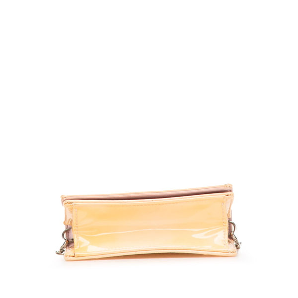 ディオール ディオラマ ミニチェーンショルダーバッグ ベージュ パテントレザー レディース Dior 【中古】