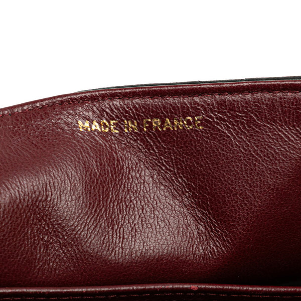 シャネル ダイアナ25 ココマーク チェーン ショルダーバッグ ブラック ラムスキン レディース CHANEL 【中古】