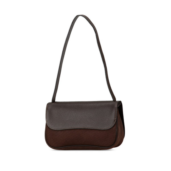 エルメス コロラドPM ショルダーバッグ ブラウン トワルオフィシエ ヴァッシュリエジェ レディース HERMES 【中古】