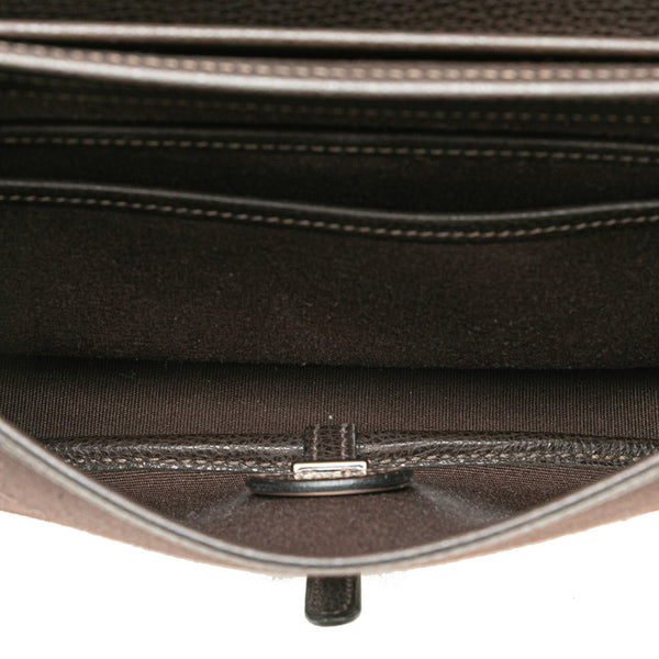 エルメス コロラドPM ショルダーバッグ ブラウン トワルオフィシエ ヴァッシュリエジェ レディース HERMES 【中古】