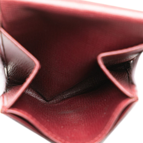 カルティエ マストライン コインケース 小銭入れ ワインレッド ゴールド レザー レディース CARTIER 【中古】